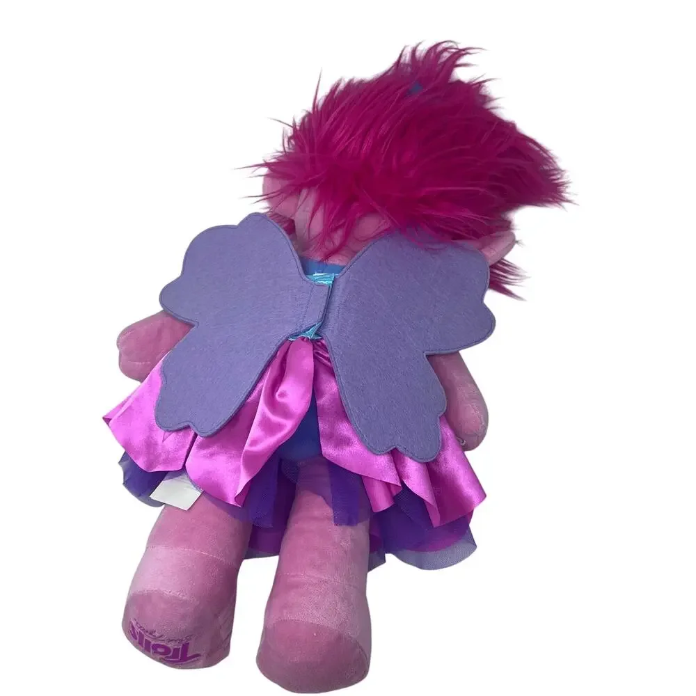 Build A Bear Trolls Band Together‎ Movie Poppy Plush Pink Doll With Sound Outfit